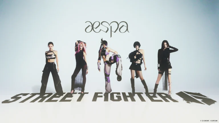 O grupo fenômeno global de K-Pop æspa vai às ruas com uma colaboração com Street Fighter 6 que será lançada em 4 de julho!